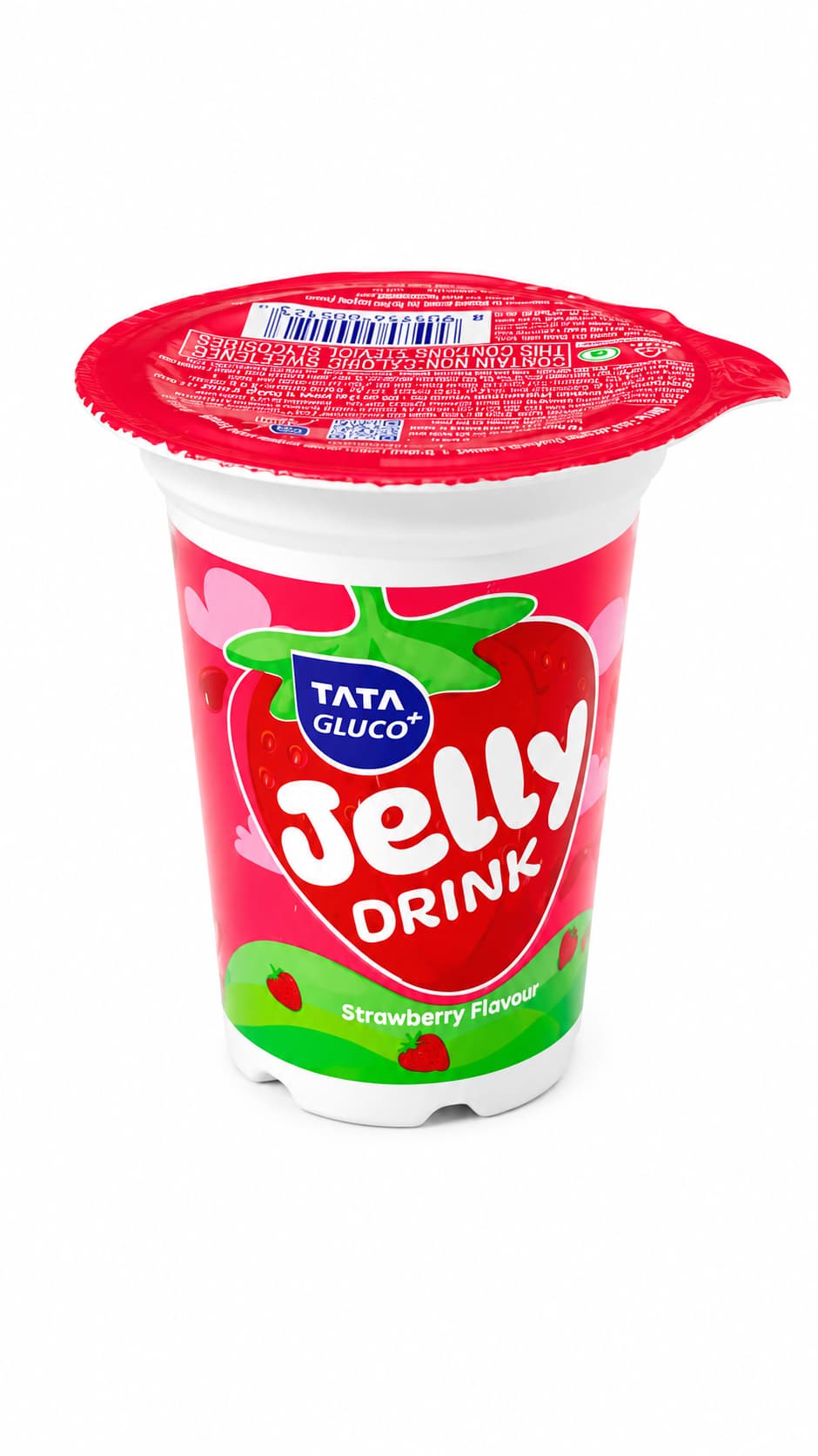 Tata Gluco+ Jelly Drink – Strawberry Flavour (Pack of 10)